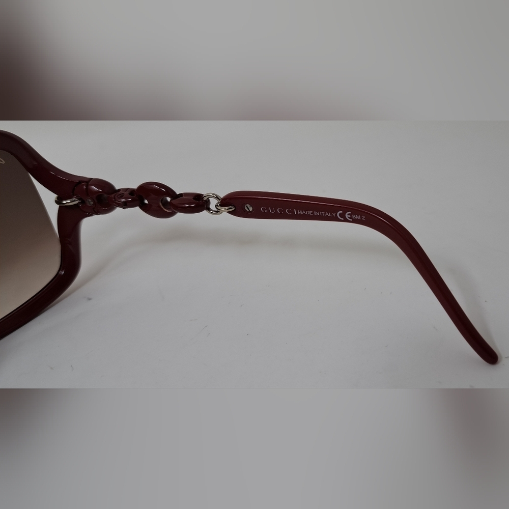 Gucci Womens Marina Chain Sunglasses Red Vintage Y2K GG3597/F/S 3GQJD 58-16-115 - Picture 12 of 16